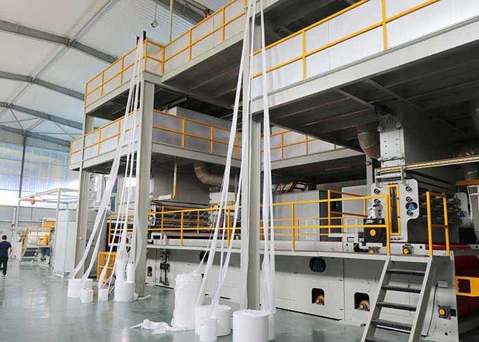 3200mm 1000gsm Non Woven Fabric Production Line For Disposable Gowns